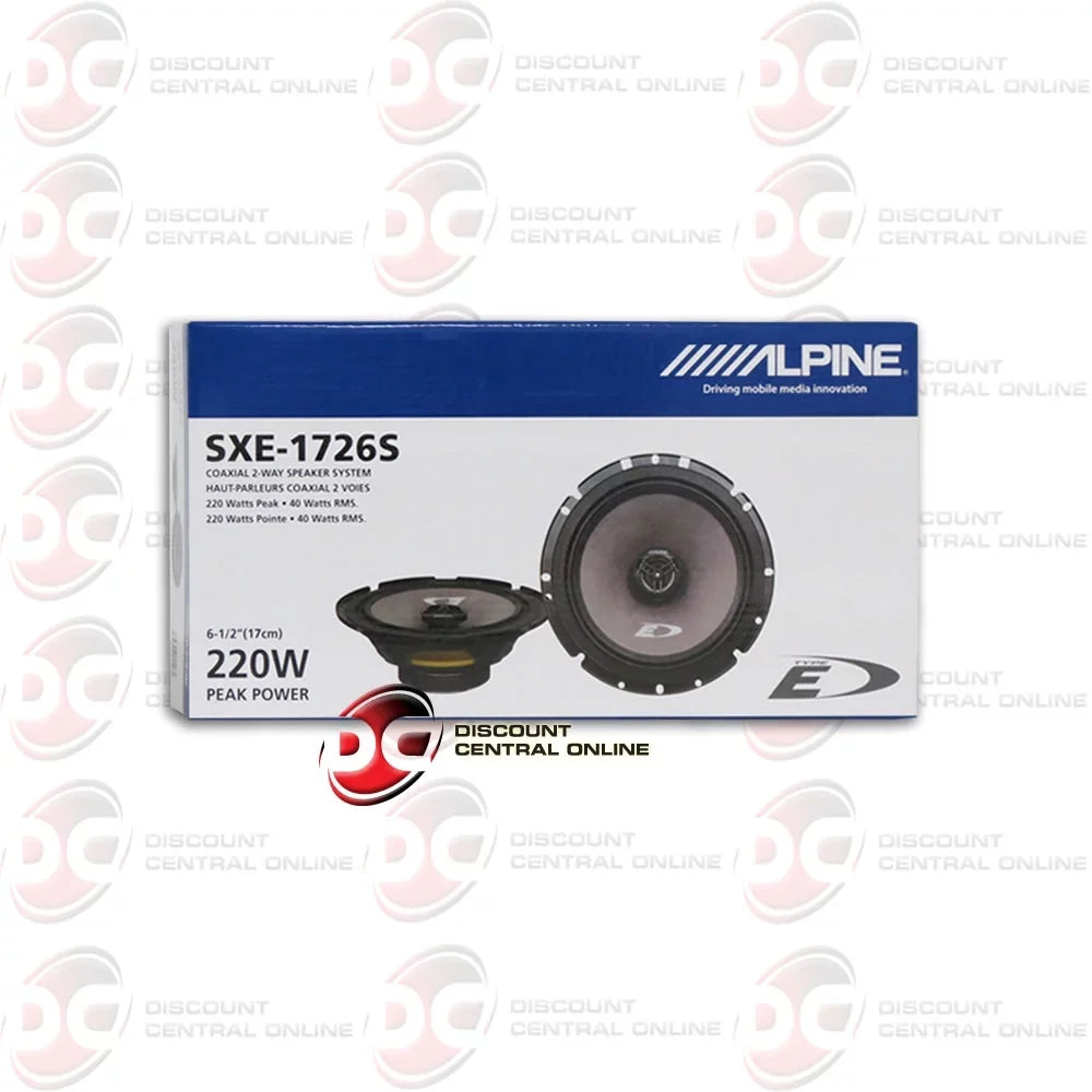220w SXE-1726S 2-way Speakers 6.5" Audio Coaxial Alpine Pair Car