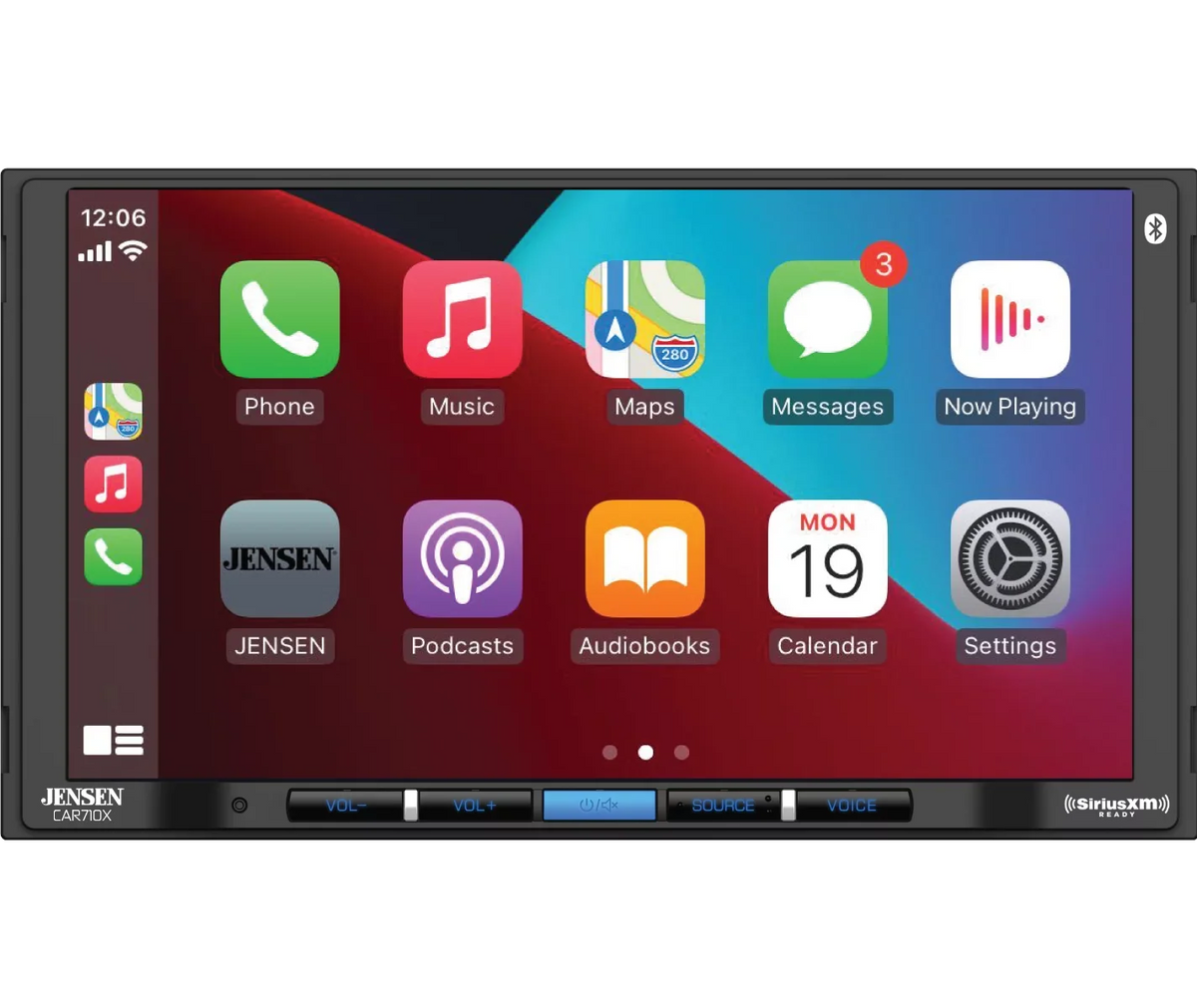 Android Power (60W Apple Auto x 4) 240 l l Mechless l CarPlay Bluetooth Multimedia with SiriusXM-Ready l Watts 7” CAR710X Receiver Built-in Jensen MOSFET