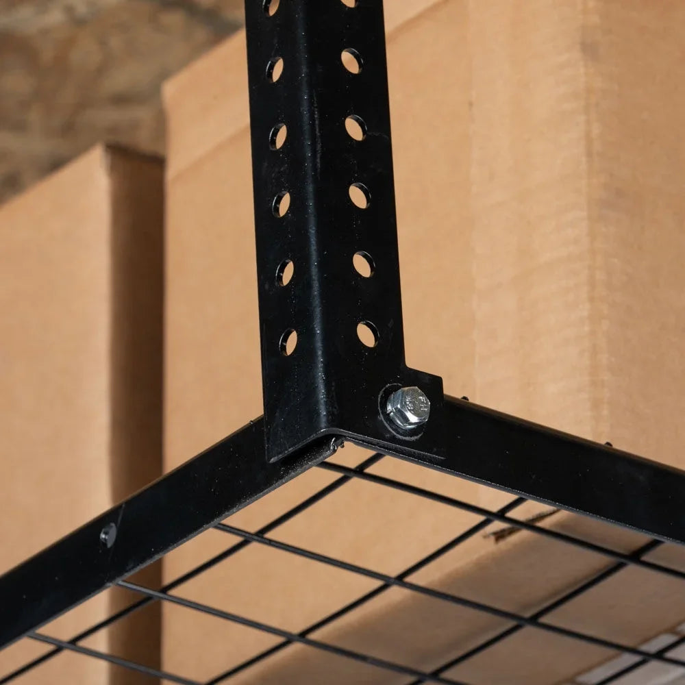 Grid 41" x Ceiling Metal Organization Bikes Adjustable for Storage Storage Wire Loading System, with Attachments 500 Titan LB Height, 6' Overhead 3' Rack, Bins to Capacity, 20" Garage Mount Equipment