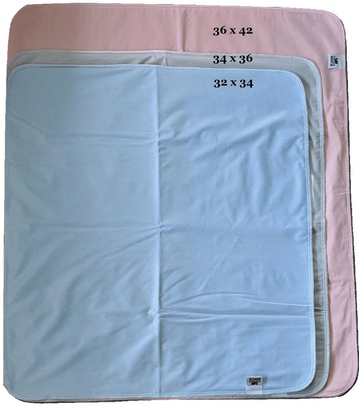 '- Seniors Underpad for 36 Pack Protection Pad Incontinence Waterproof 12 Absorbent x Bed Blue/Green 34 Urinary Children Washable
