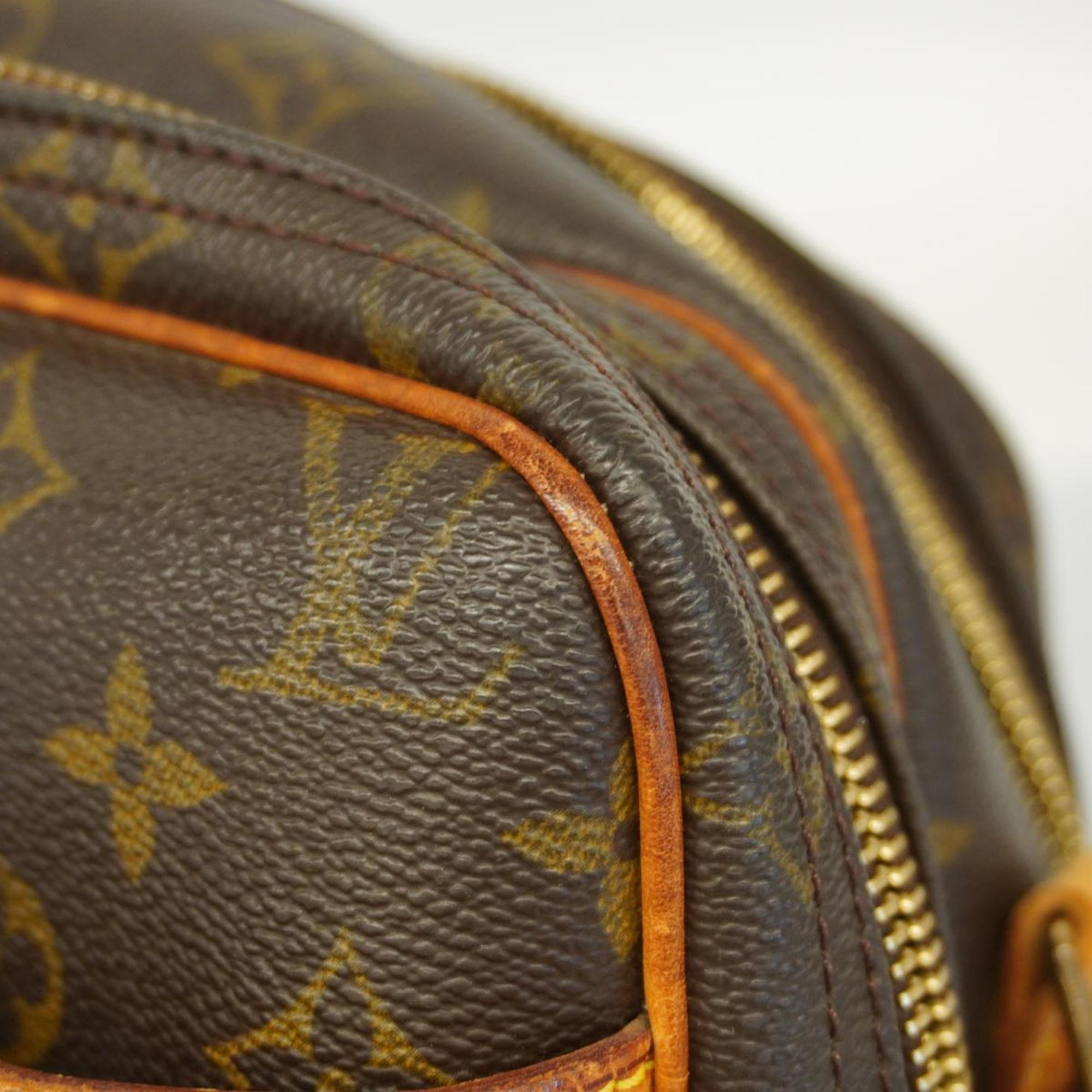 Pre-Owned PM Vuitton M45254 Reporter Monogram (Good) Brown Louis Bag Ladies Shoulder