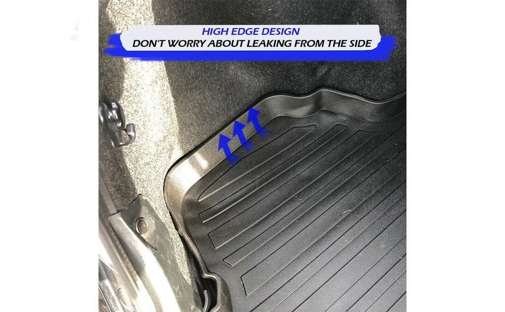 EACCESSORIES EA – – to Non-Slip with for Trunk Raised Rubber 2012-2017 Mats Cars – Weather-Resistant for – Laser Toyota Mat Trunk Mat Design Cargo – Liner Car Install Camry Easy Pre-Cut Lip Trunk