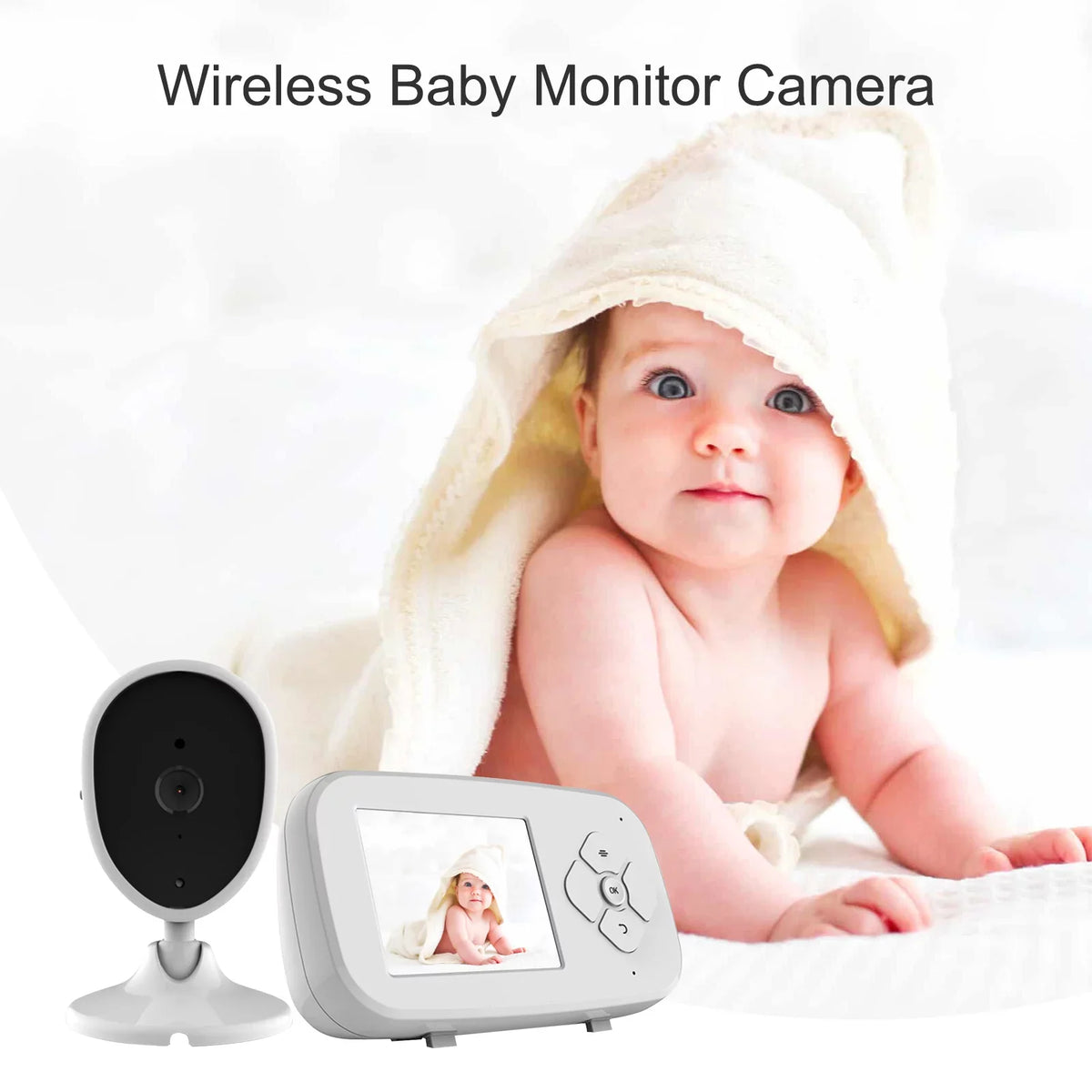 Monitor for Screen 2.8 Wireless Arealer Video Inch Lullabies with Monitor Room Functions LCD Monitor Detection IR Built-in TFT