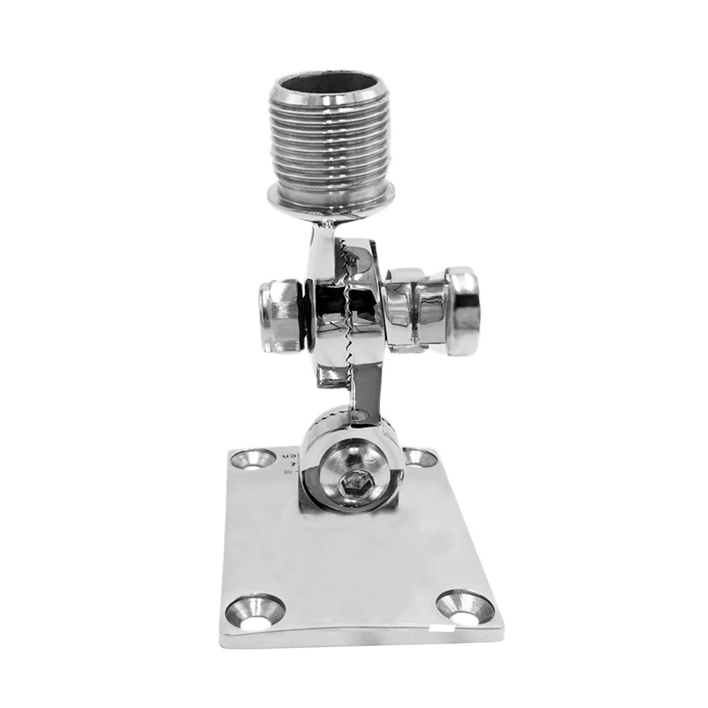 for Ratchet Stainless Base VHF Dinghy Adjustable Mount Kayak Boat Steel Marine Radio Inflatable
