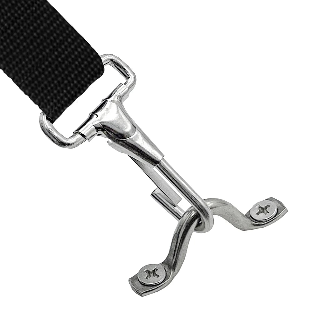 Top Bimini Wide High 6' Solution Boat 46" Dye L 79"-84" 3 BLACK Cover Bow