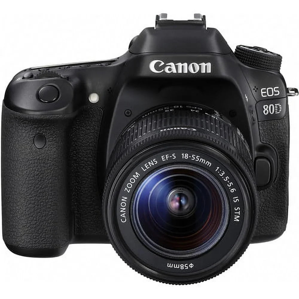 DSLR with Bundle Lens+ EOS APS-C image 80D 24.2MP CMOS 18-55mm Advanced Camera processor 6 Canon and sensor DIGIC