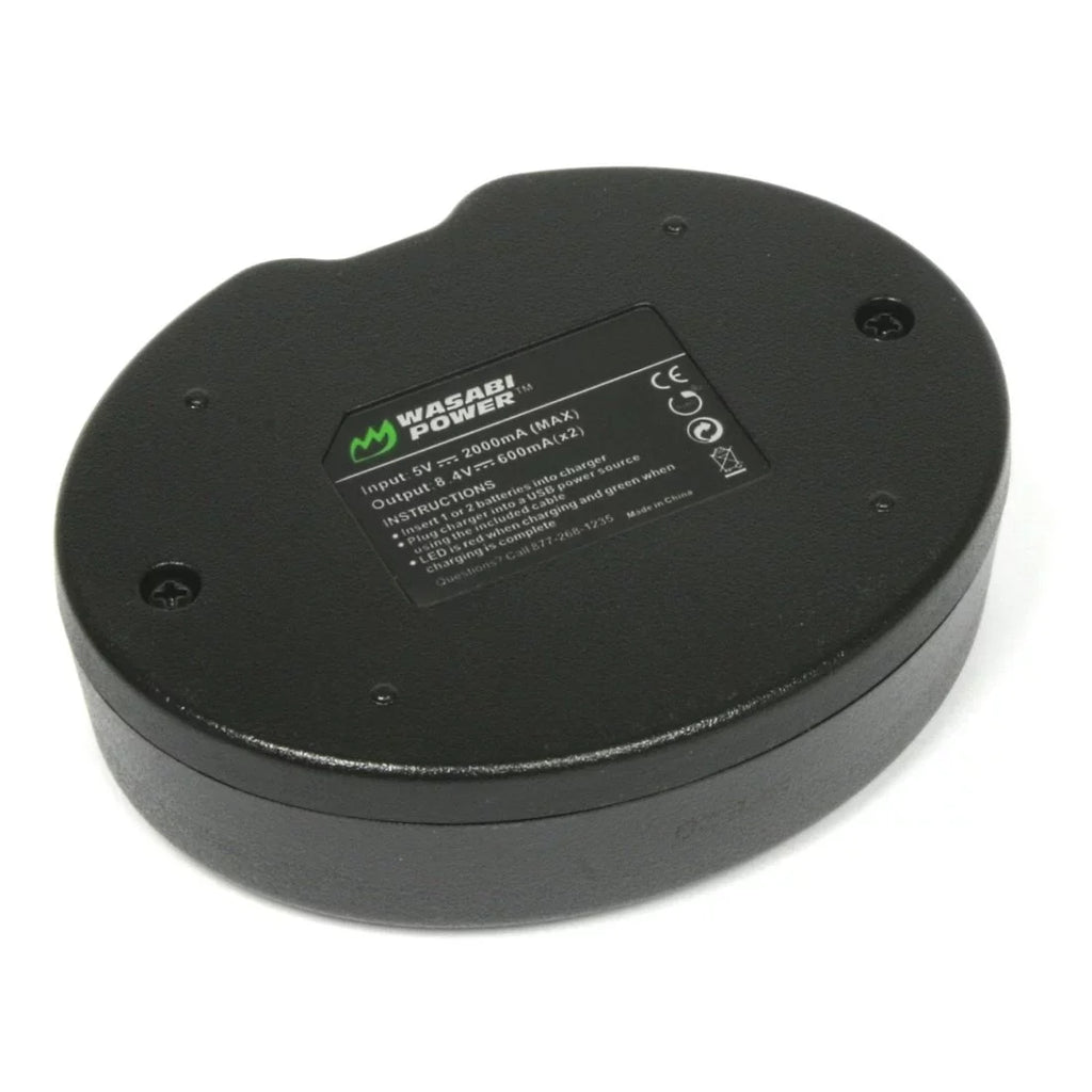 Power Battery BP-511, BP-512, BP-514 Canon Wasabi for (2-Pack) BP-511A, Dual Charger and