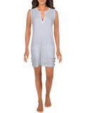 XS Womens Tunic Swim Ralph Lauren Cover-Up White Sleeveless Dress Lauren