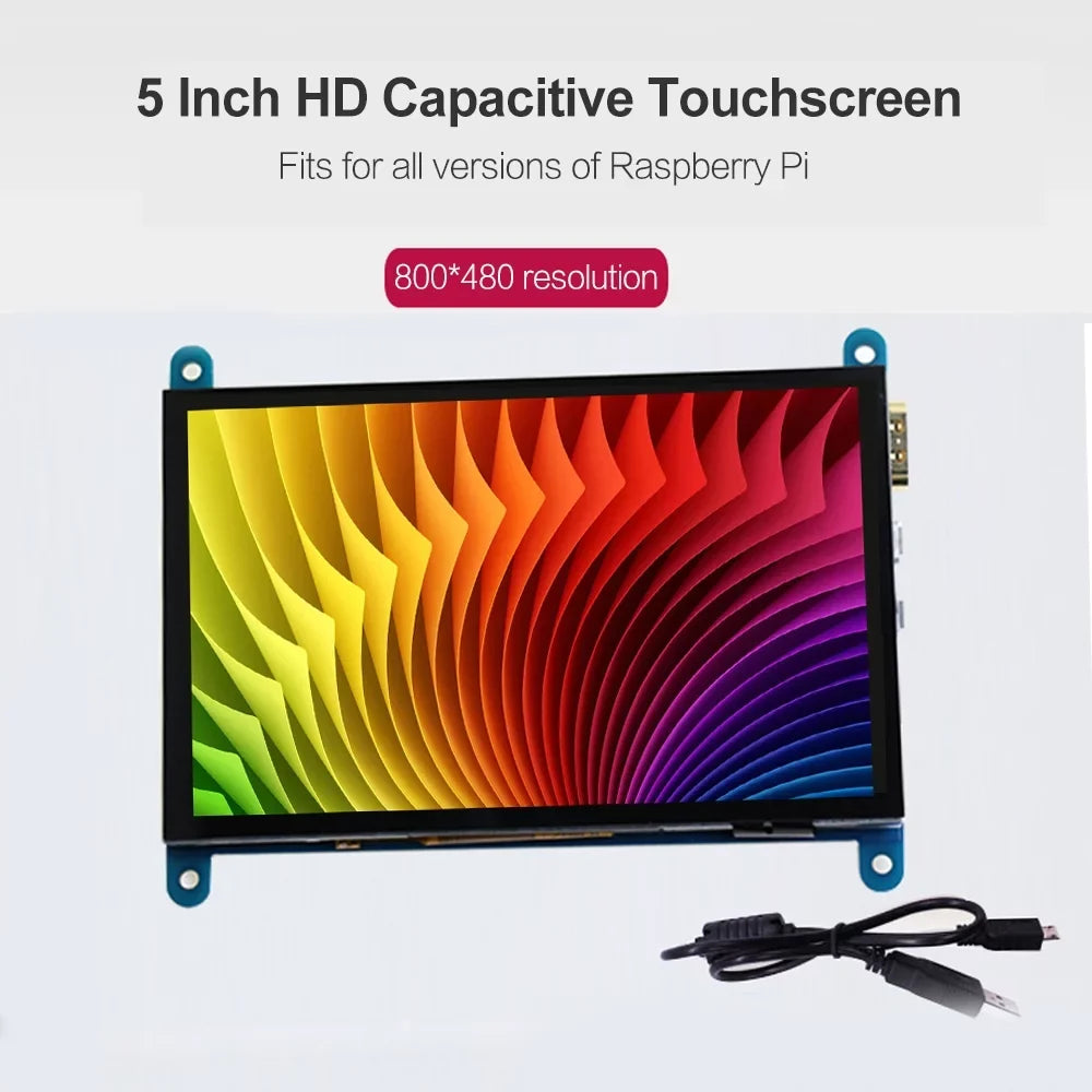 InchCapacitive Resolution Portablewith Tool Raspberry Small Display Touchscreen Pi Arealer 800*480 5 USBInterface with Compatible