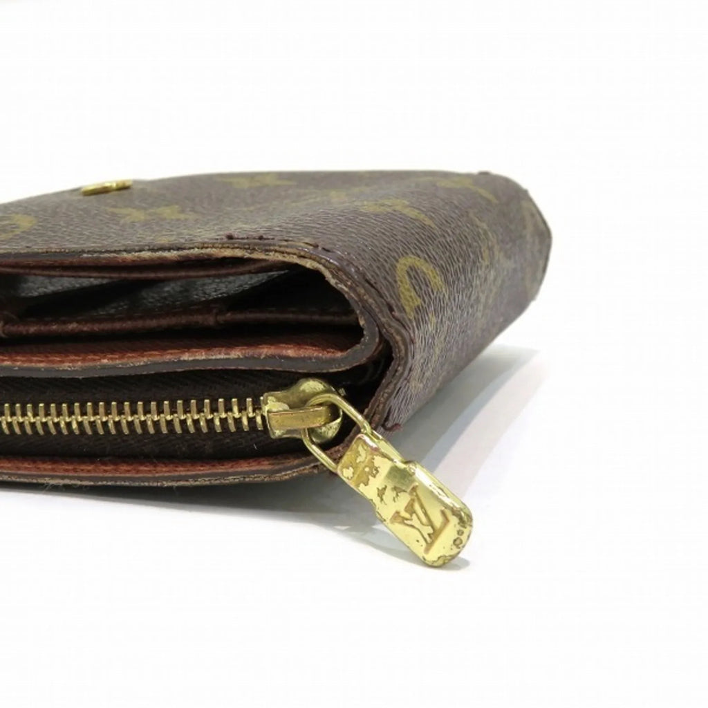 Men's M61667 Louis (Fair) Wallet Zip Vuitton Bifold Women's Compact Monogram Pre-Owned