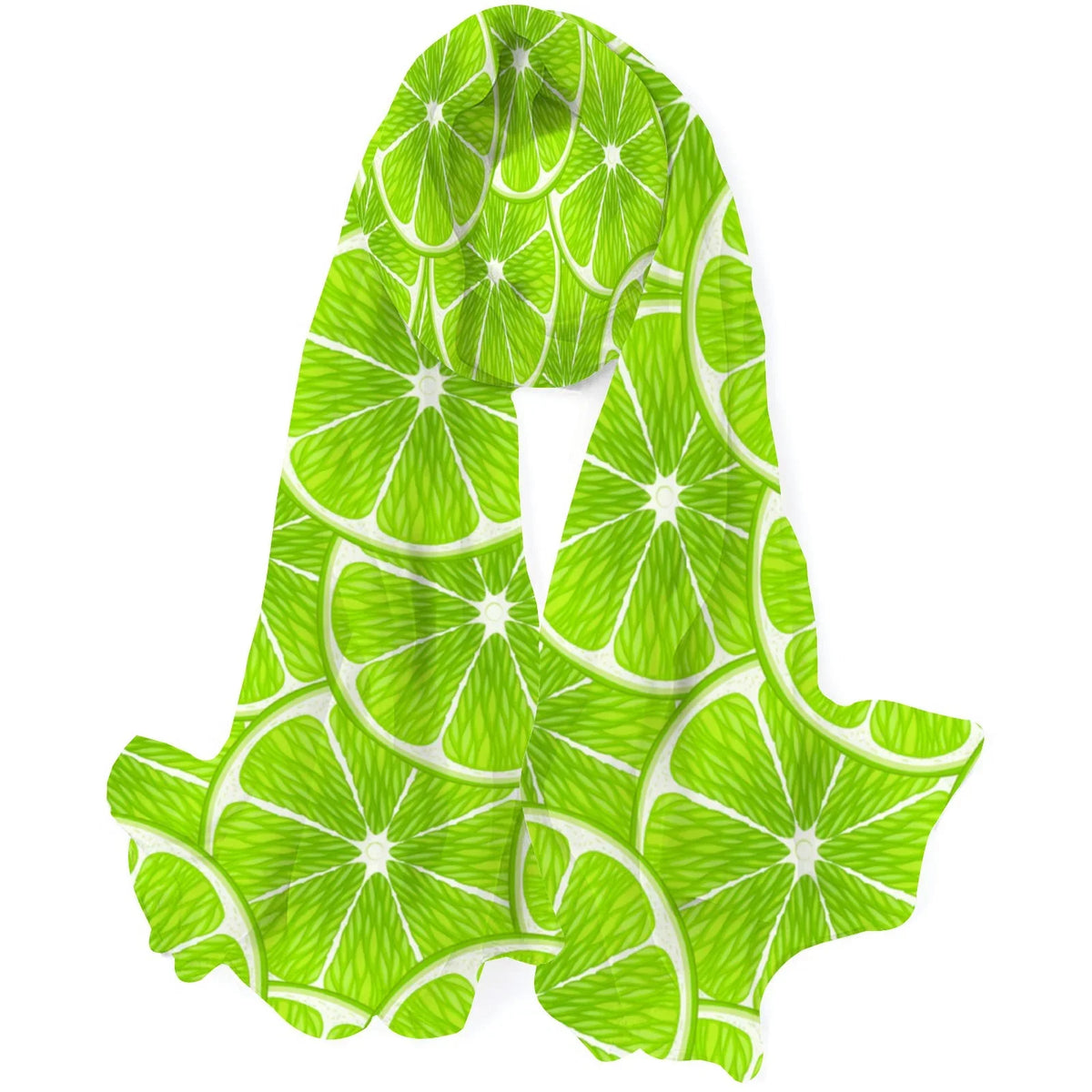 Gift Women Wraps Scarf Wraps Shawls Hair FREEAMG Silk Long Packed Oblong Neck Headscarf Large for Lime Sunscreen Slices
