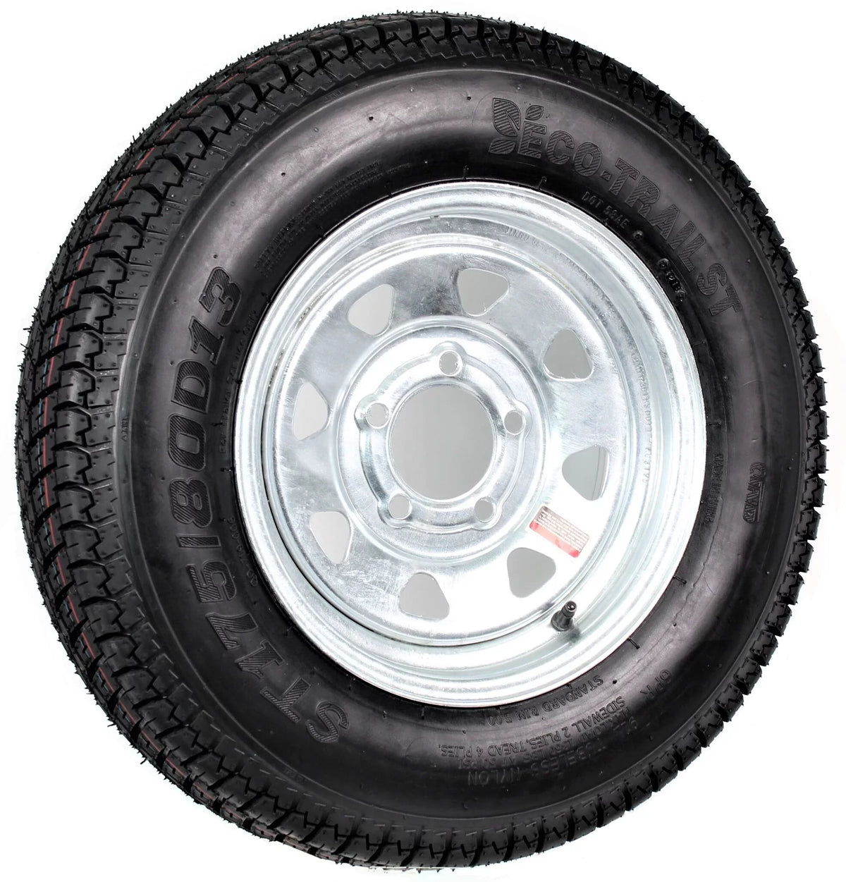 5 13 Tire Rim Galvanized Trailer On ST175/80D13 175/80 Spoke in. Bolt LRB Wheel