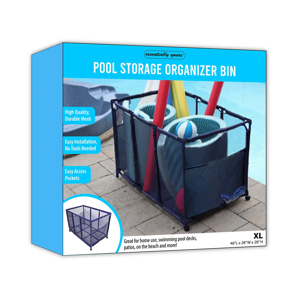 Equipment Kids Large, Blue Holder, Essentially x Bin, Floats Height, Organizer Rolling Balls and Storage Toys, x W 28" Floats, Noodles L Yours (43" Style Mesh Pool 25" H), 563009