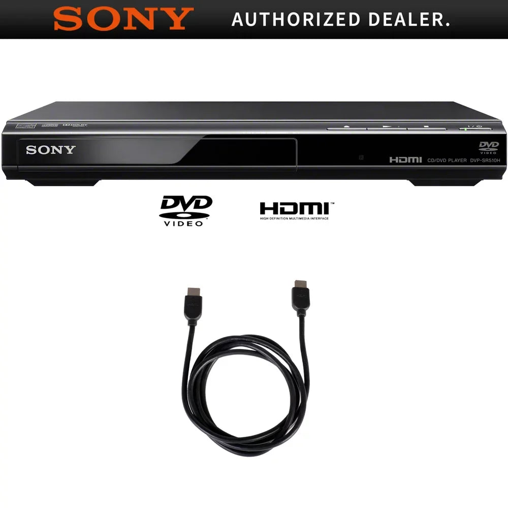 DVP-SR510H 1080p, Disc(s) Black DVD Sony 1 Player,