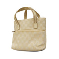 Canvas GG Ivory Leather 002 Handbag Gucci Women's (Good) 1079 Pre-Owned