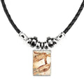 June Torque Pendant Rope Leather Jewelry May Zodiac Necklace Geni Constellation