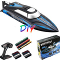 Controlled Lakes, Campmoy (Dark & Boat Venom RC Blue) Adults, Righting Remote for Kids Pools W/Extra Control Udi001 Fast for Boat Remote & Self Boat Battery