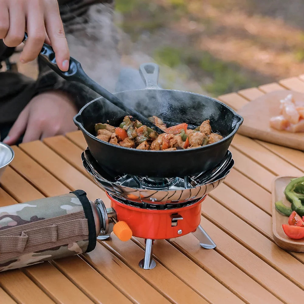 Gas Cooker, Furnace Foldable Electronic Camping Design Hiking Apexeon Stove, Ignition Portable
