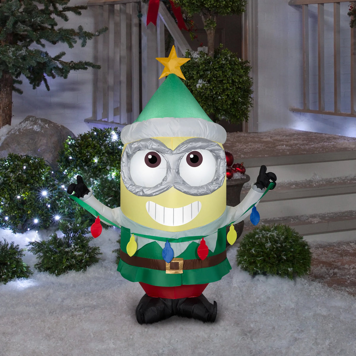 3.5 Elf Gemmy ft. Dave Airblown Inflatable Minions LED the