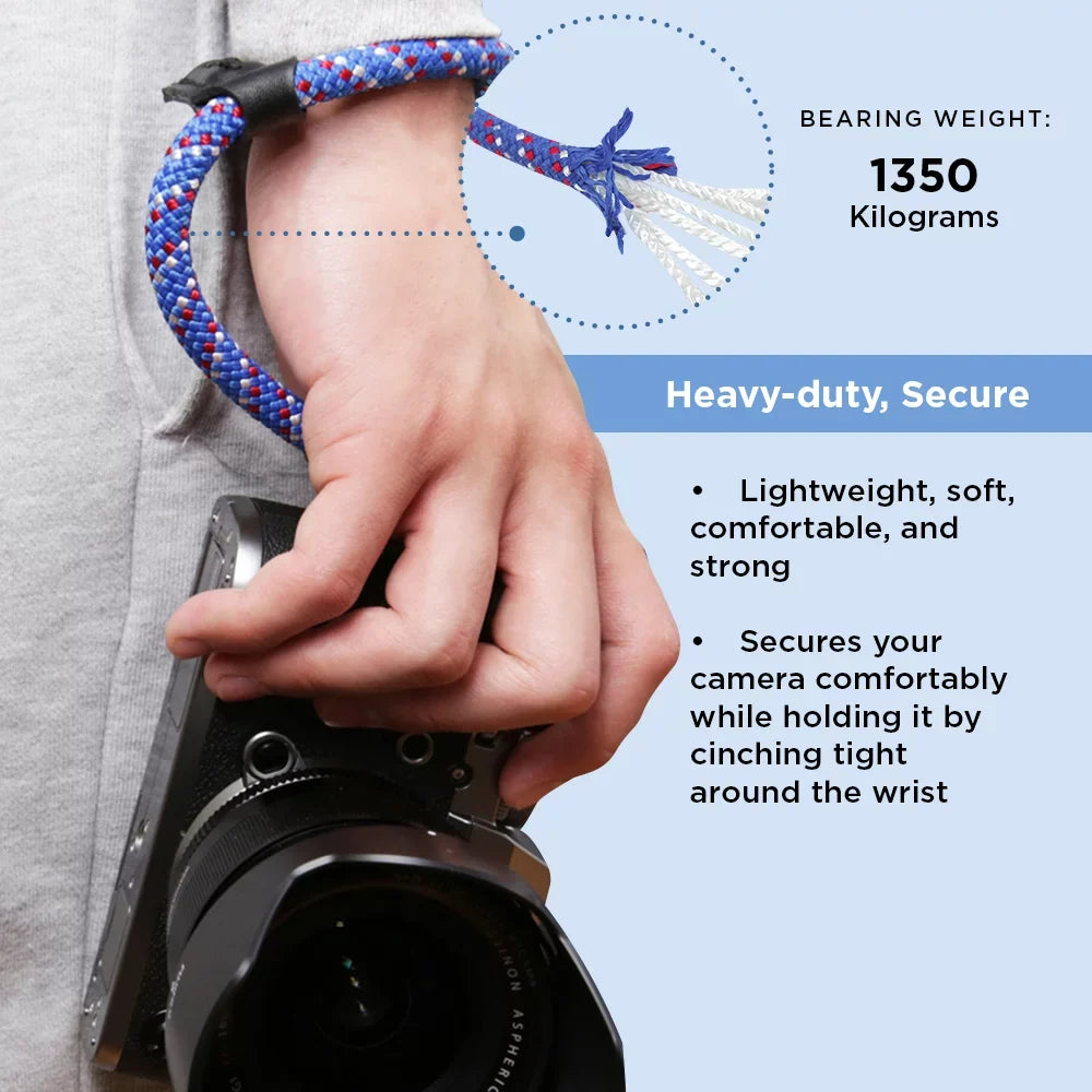 Climbing III,RX10 Wrist Sony R,RX1 Release Rope with A6400 Foto&Tech Made (34cm,Red/Blue/WT) R A6600 A6000 Camera in A6500 II,RX10,RX10 A6100 II,RX10 IV A5100 Quick A6300 Strap US A5000,RX1 Compatible