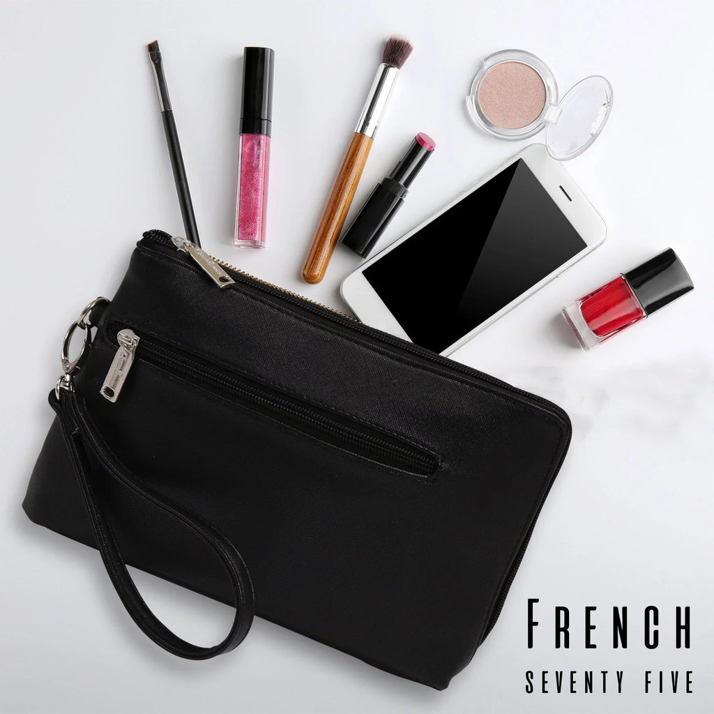 Picnic Bags Cosmetics Black Removable 75-Daily Birmingham with French Gift Essentials Wristlet,