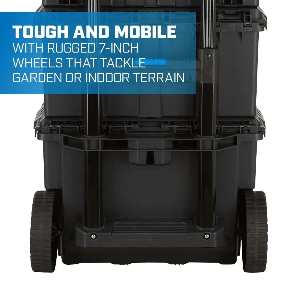 3 Storage Mobile for and Organization, System Toolbox Resin Plastic Toolbox Piece Stack System, Modular