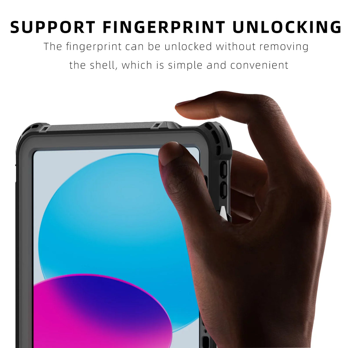 Screen Bracket Case Pencil Kickstand 10.9" Protector Underwater IP68 (2022) iPad Dustproof Shockproof with Waterproof Case Swivel Holder 10th for Genetation Protective Strap Carrying Rugged K-Lion