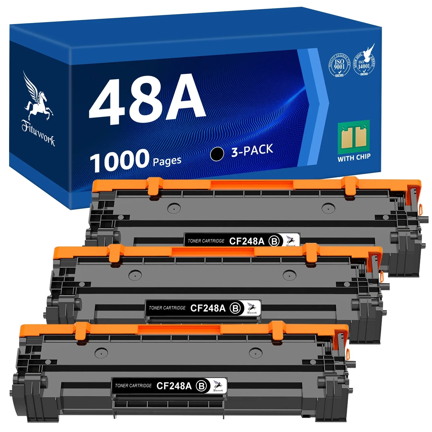 M17 Printer Replacement M30w MFP M15a Pack) M16a (3 Toner M28 M28a M31 Pro for M29w M28w M31w 48A 48A HP for Cartridge M14 Laserjet M15w M15 Black M16w HP CF248A M29a Toner