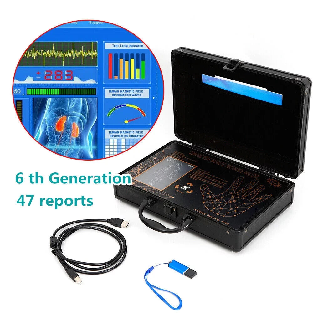 Hand Body Body Quantum Analyzer Touch Resonance 6TH Magnetic TOOL1SHOoo Black 4.7.0 Analyzer Health