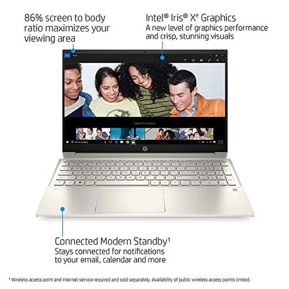 NVMe Touchscreen 4-Core w/RE WiFi 11 AX DDR4 Pavilion Windows HDMI FHD IPS SSD Laptop i7-1165G7 Pro RAM Webcam Backlit Xe Keyboard Intel 2022 Graphics USB-C HP Iris 1TB 15.6" Bluetooth 32GB USB