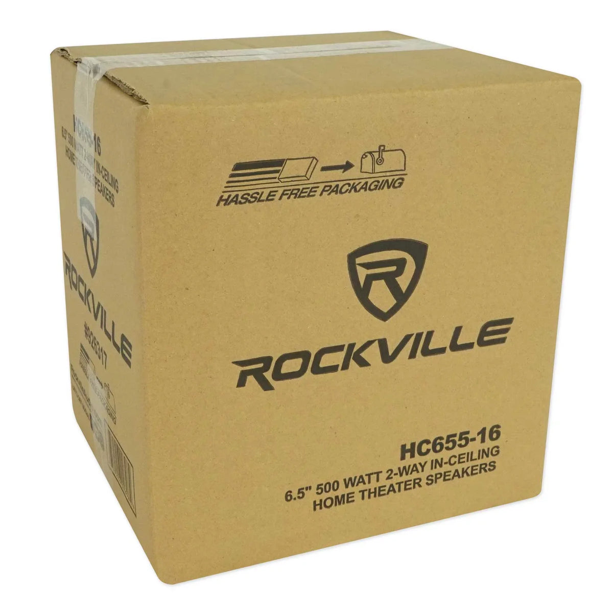 Amp/Home Rockville Ceiling 6.5" Theater Receiver+(8) Speakers LED White Tube