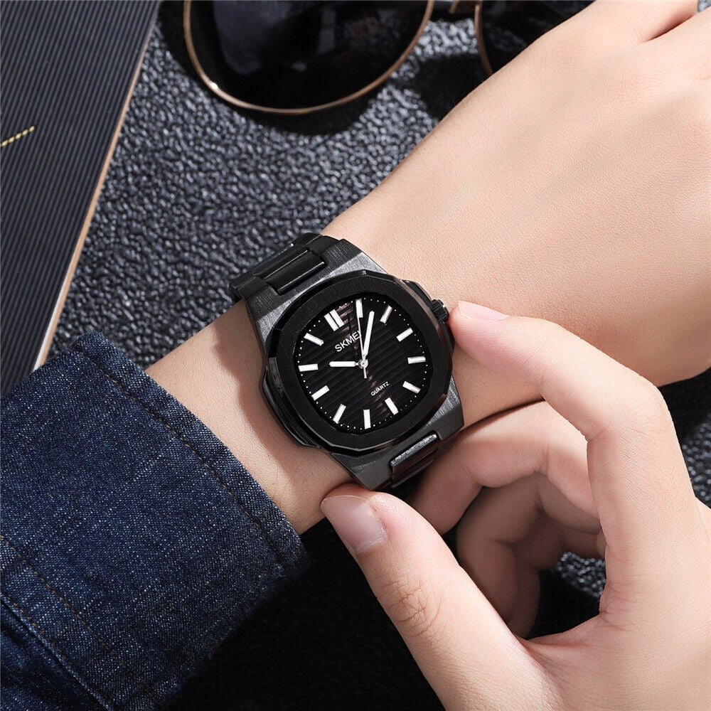 Luxury Watch Steel Business Gold Male For Men Gift Wristwatch Quartz