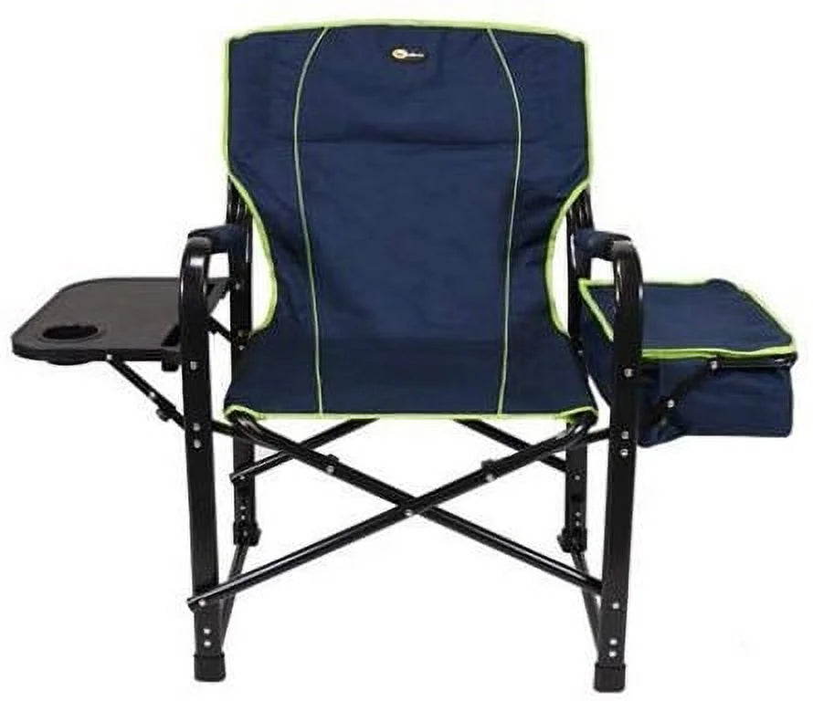 Green 69230 Director'S Faulkner Chair Cooler With Blue/Light Dark El Capitan Folding -