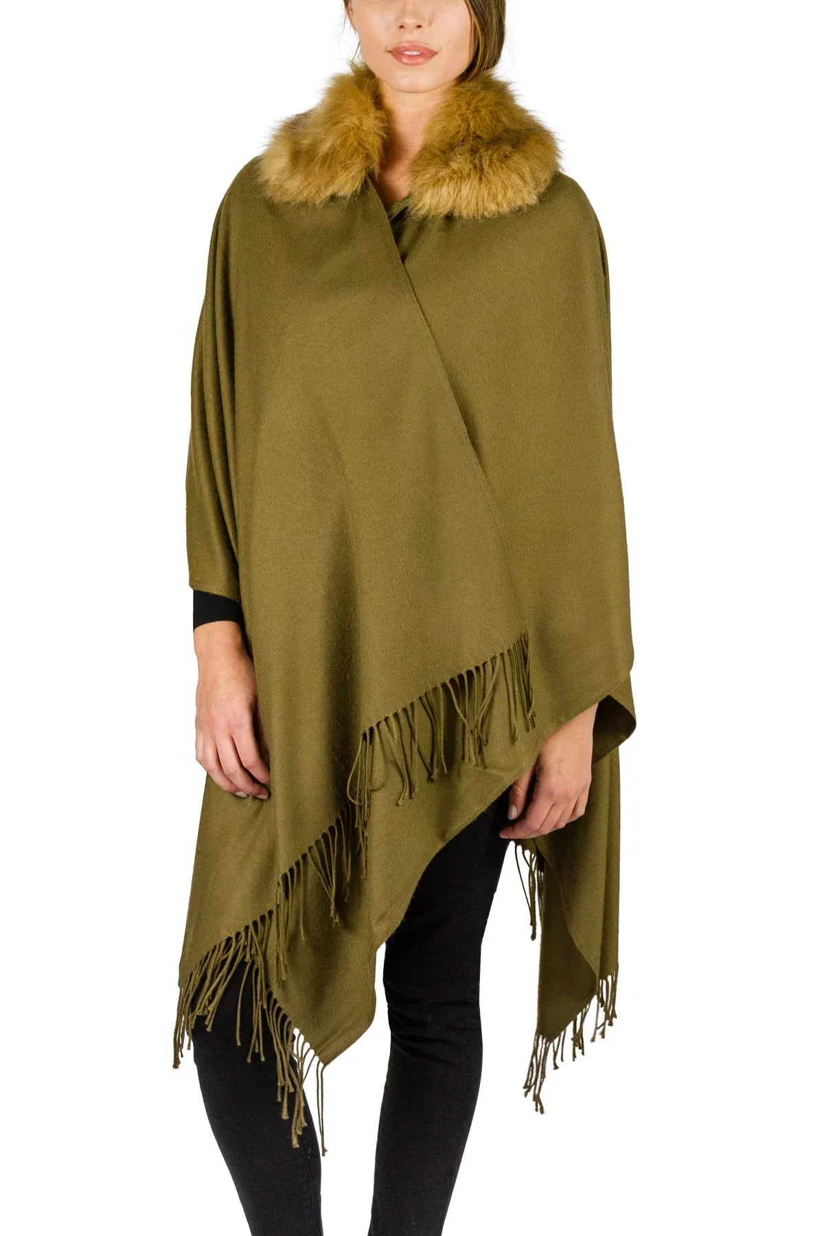 Fur Soft Collar So Wrap with Faux Women's Vittadini Adrienne