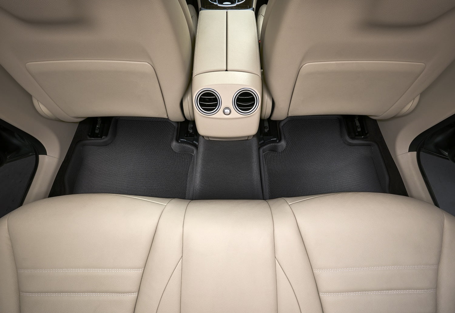 KAGU - Mat DODGE MAXpider Row GRAND CARAVAN 3D Second compatible with 2008-2020 Floor (BLACK)