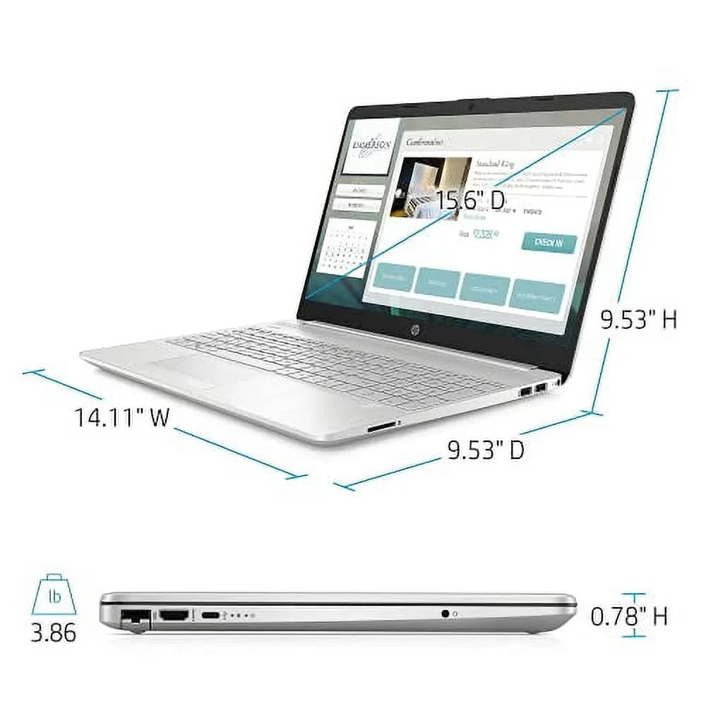 16GB Touchscreen PC RJ45 Silver BT Webcam w/RE Backlit HD AC 2022 DDR4 Windows USB-C 256GB Intel Accessories HP HDMI i5-1135G7 Laptop SSD 4-Core Iris Xe NVMe Keyboard WiFi Graphics 15.6" 10