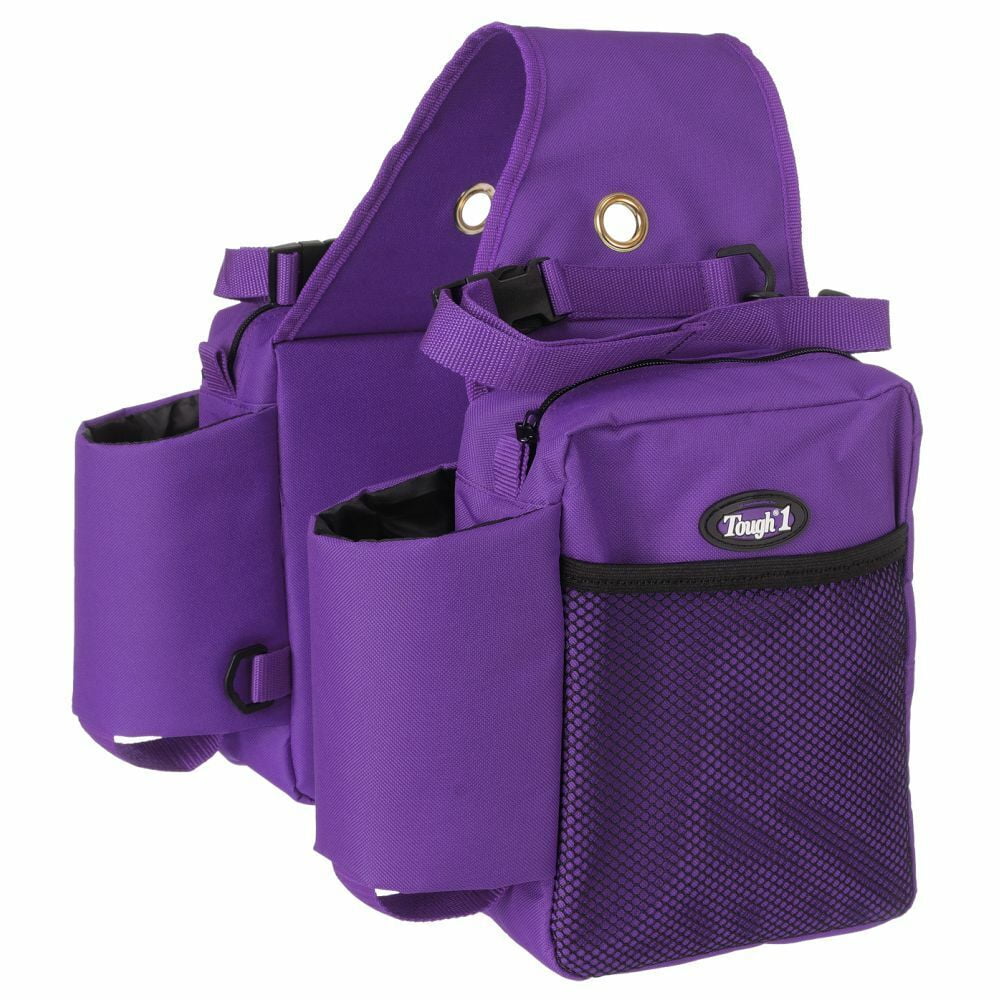 Holders Tough1 Saddle Nylon Purple w/Bottle Bag
