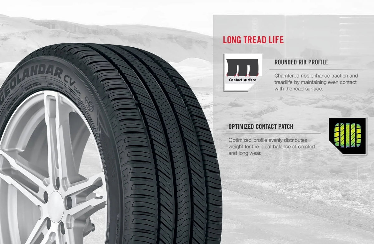 All Yokohama 235/60R18XL CV BW G058 Tire 107V Season Geolandar