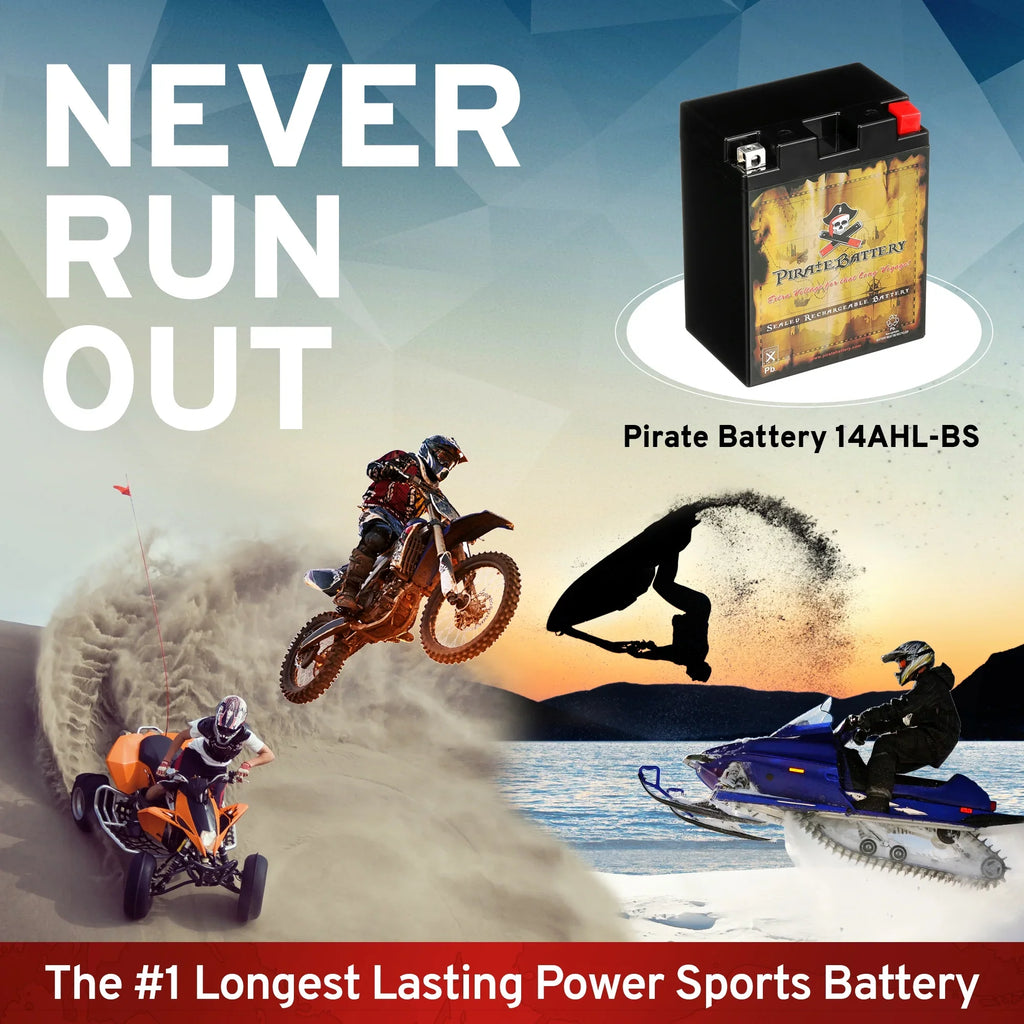Motorcycle Battery Battery Kawasaki 1995 750Cc Pirate Vn750-A Ytx14Ahl-Bs For Vulcan