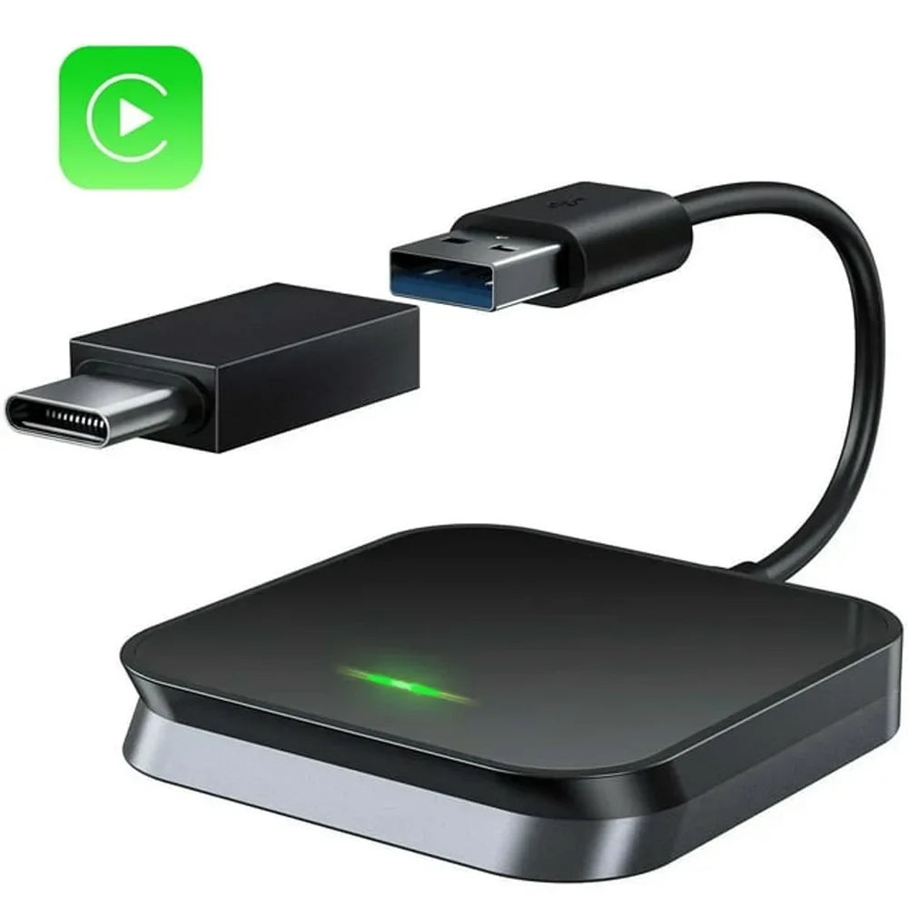 For iOS Car Apple Dongle, Carplay Navigation Black Auto Player Box Adapter Wireless