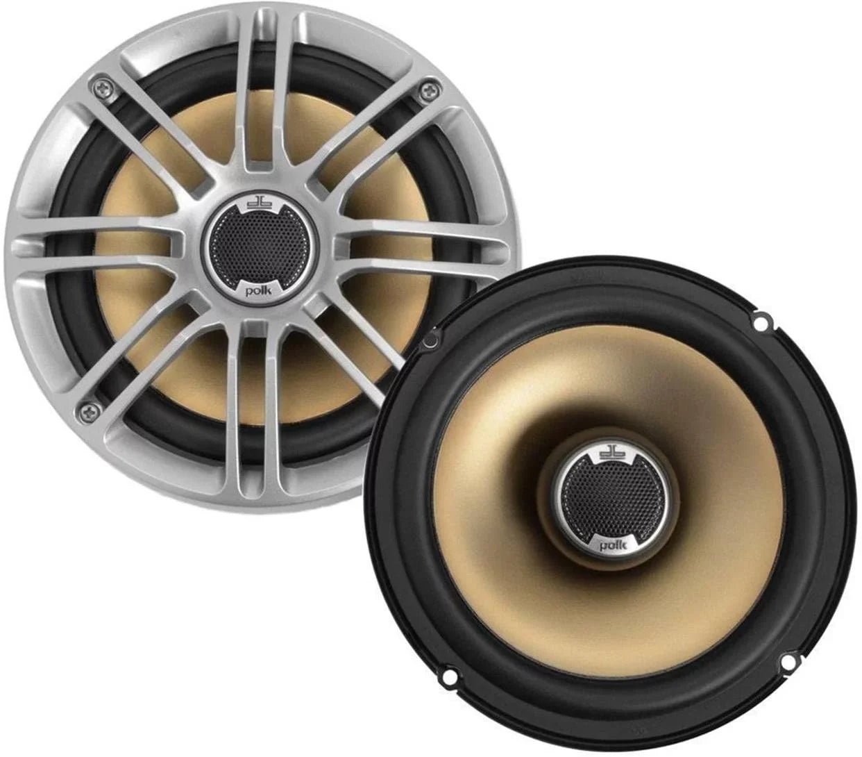 Speakers Polk DB651 6.5"/6.75" Car with db Tweeters Liquid (Discontinued by Cooled Audio Series Certified Marine Silk Manufacturer),silver/black 2-Way
