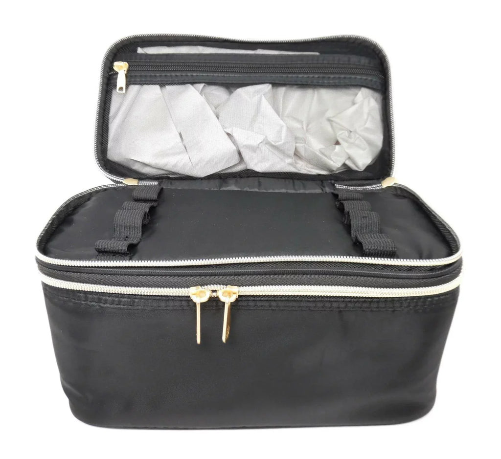 Black Case Makeup Double Sonia Bag Zip Black Train Kashuk -