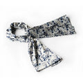 Blancho Chinese Blossom Silk Large Plum - White Scarf Style Elegant