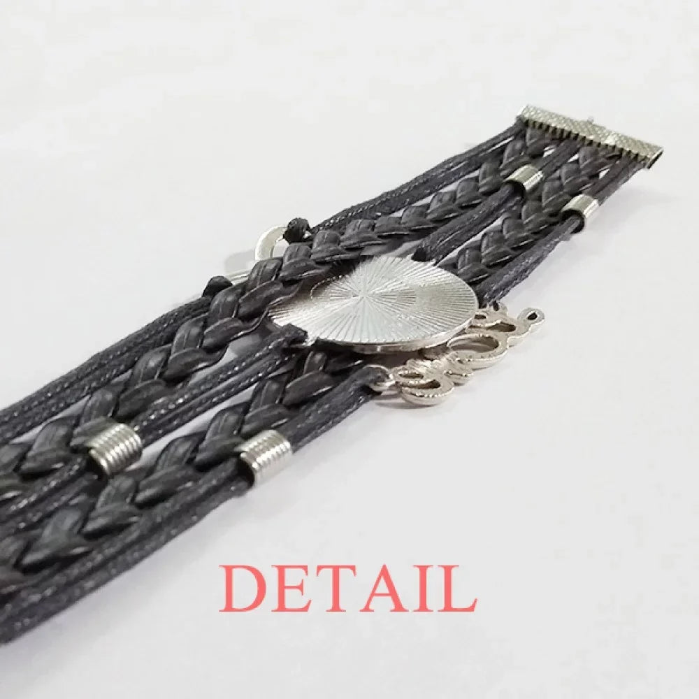 Accessory Transgender Leather LGBT Wristband Trans Knitting Bracelet Support Love Twisted Man Rope