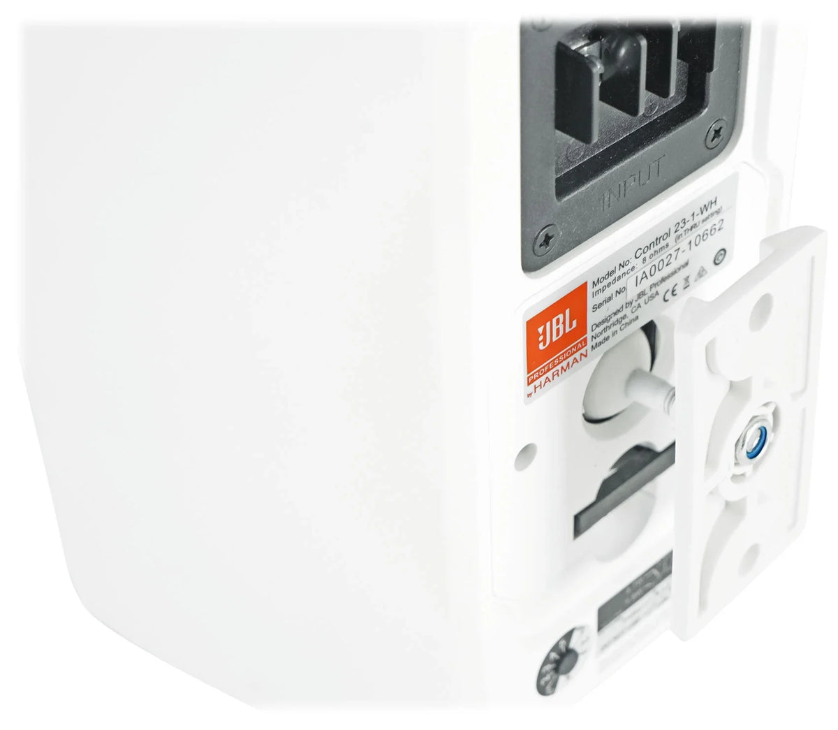 23-1 Control Indoor/Outdoor Amp 70v Commercial White + Speakers 3" JBL (2) Wall