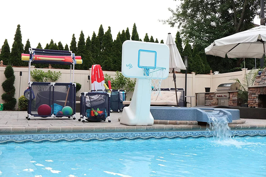 Equipment Kids Large, Blue Holder, Essentially x Bin, Floats Height, Organizer Rolling Balls and Storage Toys, x W 28" Floats, Noodles L Yours (43" Style Mesh Pool 25" H), 563009