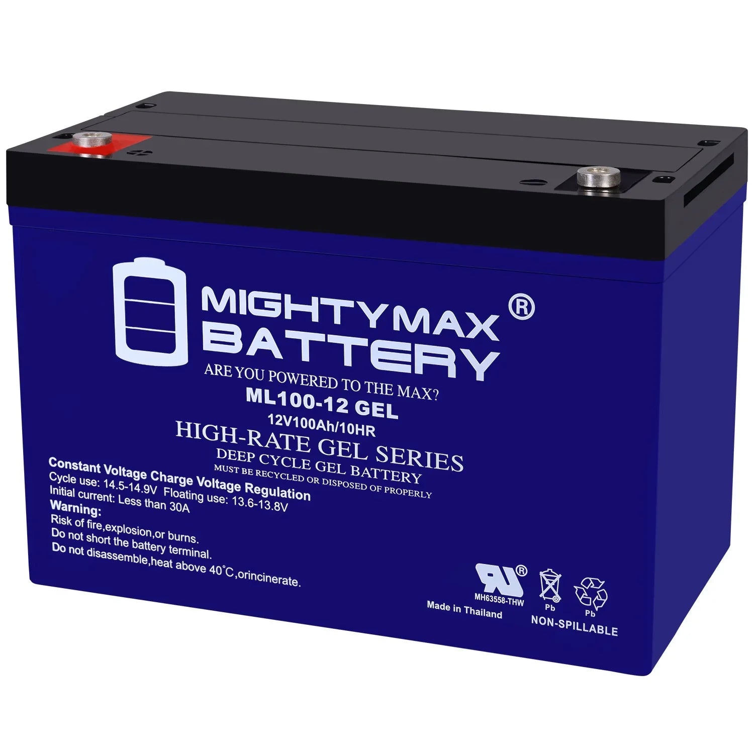 Battery Trolling Motor Kota GEL PowerCenter for 12V 100AH Replacement