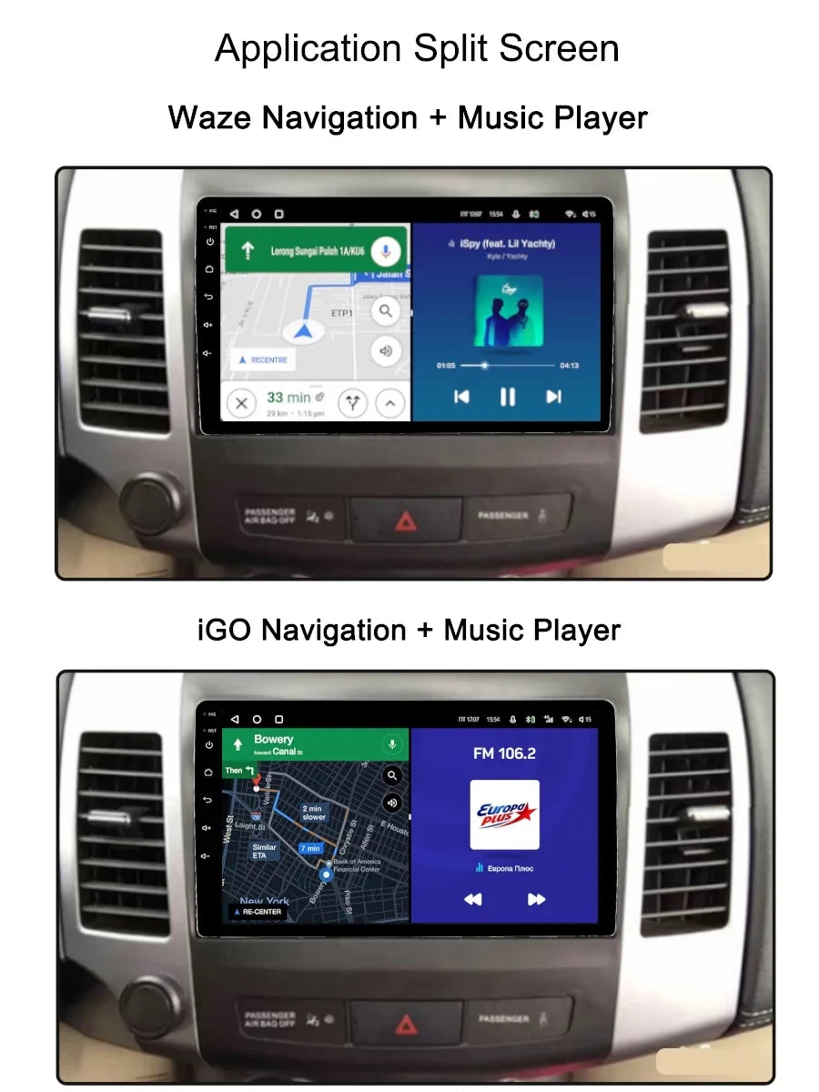Navgation Player 2 Mitsubishi Auto Car Outlander Radio For CW0W Android Carplay Multimedia - GPS 2013 2005 Screen Android