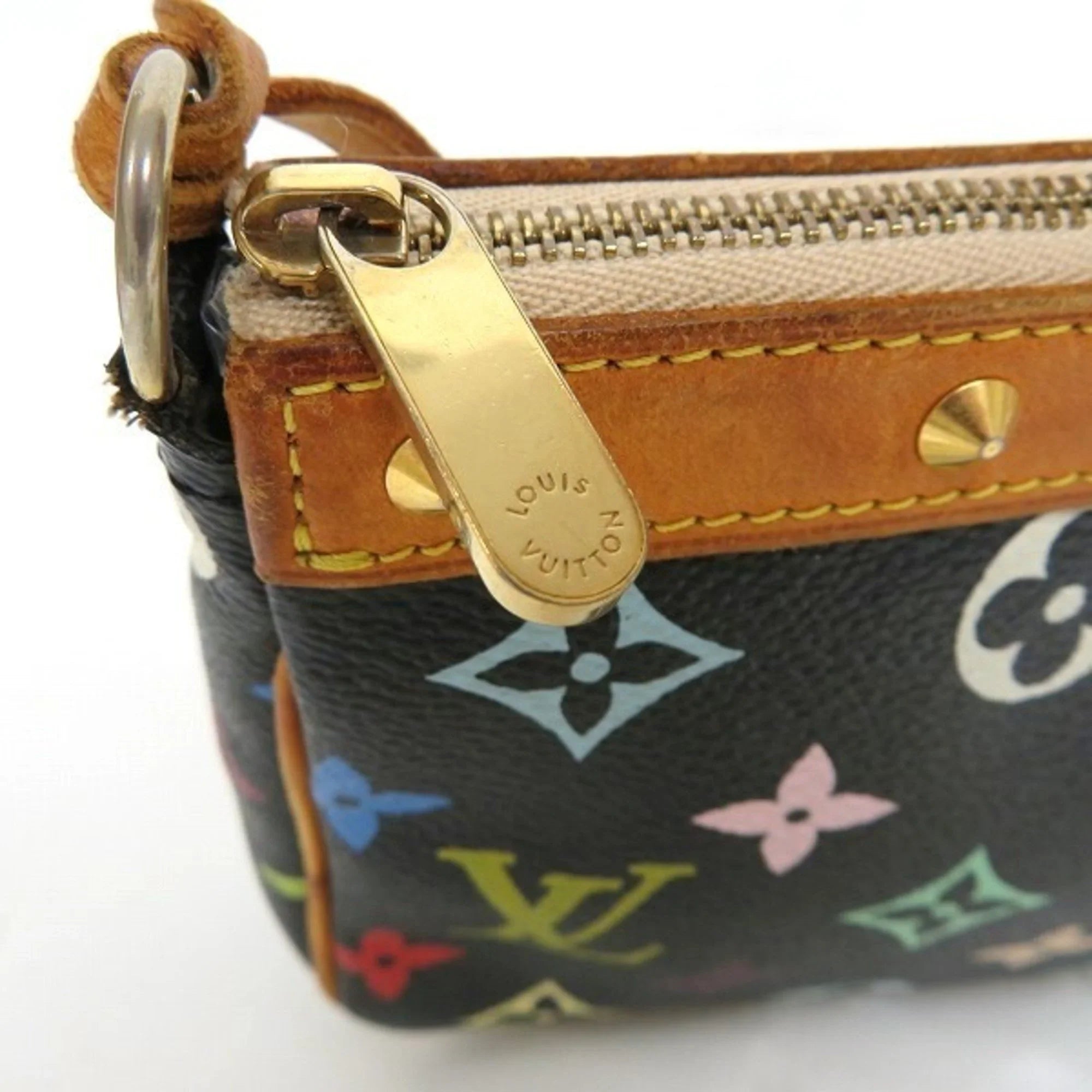 Louis Used Multicolor Accessoire M92648 2WAY Authenticated Vuitton Ladies Pochette Handbag Monogram Pouch