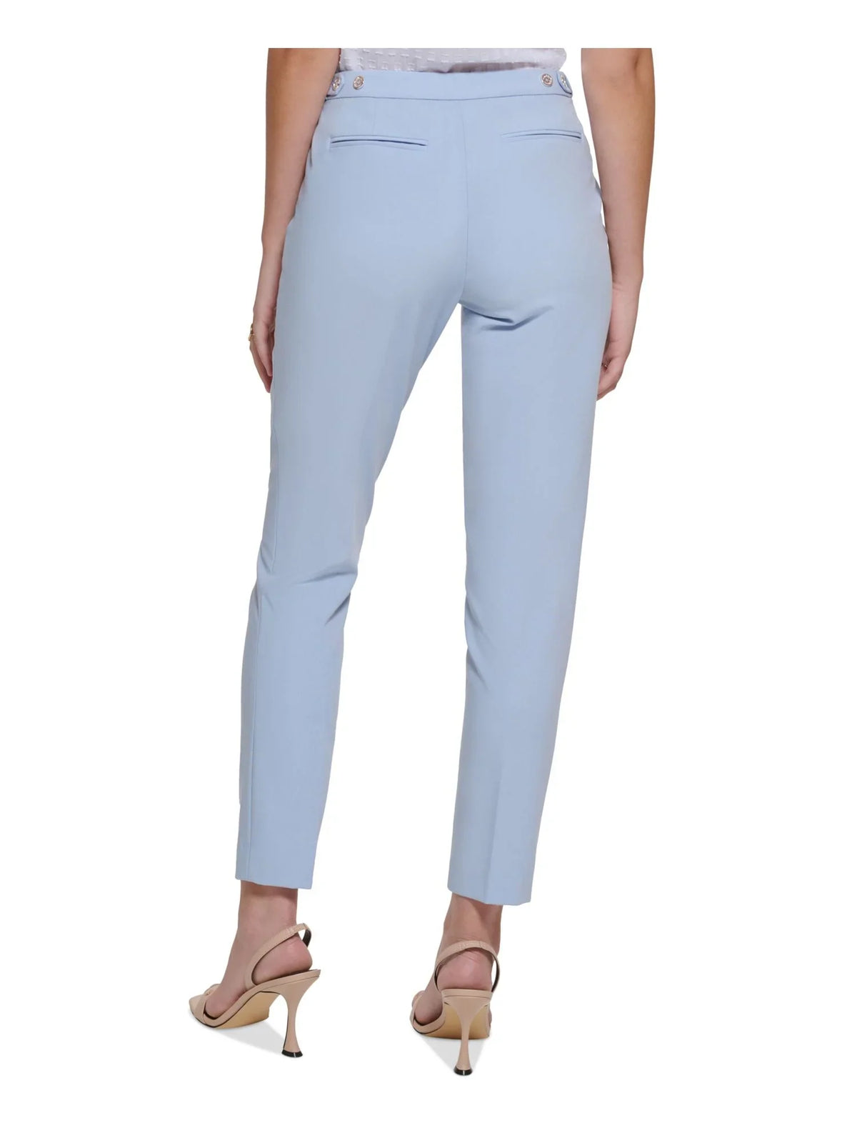 Blue Ankle Light Pocketed 6P Wear Work Skinny Petites CALVIN To Pants Zippered Womens KLEIN